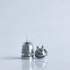 Rekavape Upgraded Monarchy OST Old School Style Tank RTA Atomizer - Silver + Translucent, 3ml, Air Pin 1, 1.2, 1.5, 1.8mm, 22mm