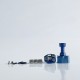 Rekavape 415BB Tsubame Style MTL RBA for Billet / Boro Mod - Blue, Titanium Alloy, 0.8 x 2 / 1.0 x 2 / 0.8 x 3 / 1.0mm x 1