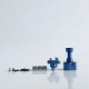 Rekavape 415BB Tsubame Style MTL RBA for Billet / Boro Mod - Blue, Titanium Alloy, 0.8 x 2 / 1.0 x 2 / 0.8 x 3 / 1.0mm x 1