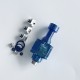 Rekavape 415BB Tsubame Style MTL RBA for Billet / Boro Mod - Blue, Titanium Alloy, 0.8 x 2 / 1.0 x 2 / 0.8 x 3 / 1.0mm x 1