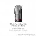 [Ships from Bonded Warehouse] Authentic SMOK Solus GT / Solus GT Box Pod Cartridge 2ml - Black, Meshed 1.0ohm (3 PCS)