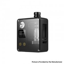 [Ships from Bonded Warehouse] Authentic Rincoe Manto AIO Baby 2 Boro 60W Kit - Pearl Black, VW 5~60W, 1500mAh, 5.2ml