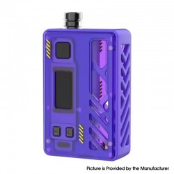 [Ships from Bonded Warehouse] Authentic Rincoe Manto AIO Ultra RTA 80W Pod Kit - Purple, VW 10~80W, 1 x 18650, 5.2ml / 5.6ml