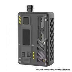 [Ships from Bonded Warehouse] Authentic Rincoe Manto AIO Ultra RTA 80W Pod Kit - Black, VW 10~80W, 1 x 18650, 5.2ml / 5.6ml