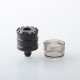 YFTK Bamboo Knot Style Top Cap Tank Tube for Flash E-Vapor FEV V4.5S+ / V4.5 RTA - Black, 4.8ml