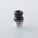 Rekavape Mission XV KB2 Style Replacement Integrated Drip Tip + Button Set for dotMod dotAIO V2 Pod - Black, Glow-in-the-Dark