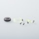 Rekavape Mission XV KB2 Style Replacement Integrated Drip Tip + Button Set for dotMod dotAIO V2 Pod - Black, Glow-in-the-Dark