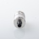 NOLA Style RTA Rebuildbale Atomizer - Silver, 3.2ml, Air Pin 0.8, 1.2, 1.5, 1.8, 2.0, 2.5, 3.0, 3.5mm, 22mm Diameter