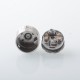 NOLA Style RTA Rebuildbale Atomizer - Silver, 3.2ml, Air Pin 0.8, 1.2, 1.5, 1.8, 2.0, 2.5, 3.0, 3.5mm, 22mm Diameter