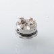 NOLA Style RTA Rebuildbale Atomizer - Silver, 3.2ml, Air Pin 0.8, 1.2, 1.5, 1.8, 2.0, 2.5, 3.0, 3.5mm, 22mm Diameter