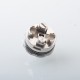 NOLA Style RTA Rebuildbale Atomizer - Silver, 3.2ml, Air Pin 0.8, 1.2, 1.5, 1.8, 2.0, 2.5, 3.0, 3.5mm, 22mm Diameter