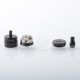 NOLA Style RTA Rebuildbale Tank Atomizer - Black, 3.2ml, Air Pin 0.8, 1.2, 1.5, 1.8, 2.0, 2.5, 3.0, 3.5mm, 22mm Diameter