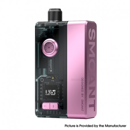 [Ships from Bonded Warehouse] Authentic Smoant Knight 90W AIO Boro Mod Kit - Rose Pink, VW 1~90W, 1 x 18650, 5ml, 0.15 / 0.2ohm