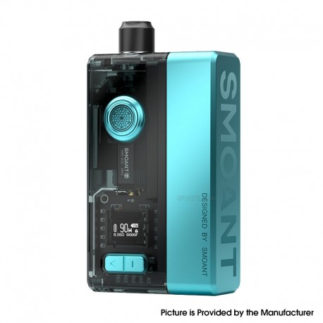 [Ships from Bonded Warehouse] Authentic Smoant Knight 90W AIO Boro Mod Kit - Tiffany Blue, 1~90W, 1 x 18650, 5ml, 0.15 / 0.2ohm