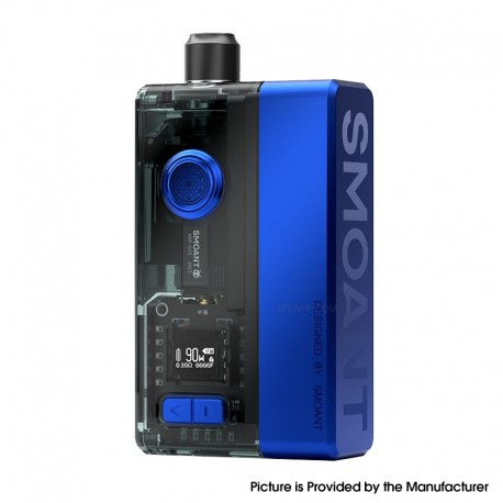 [Ships from Bonded Warehouse] Authentic Smoant Knight 90W AIO Boro Mod Kit - Deep Sea Blue, 1~90W, 1 x 18650, 5ml, 0.15 / 0.2ohm