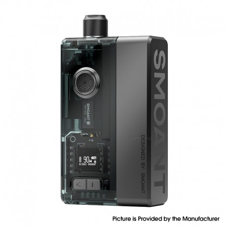 [Ships from Bonded Warehouse] Authentic Smoant Knight 90W AIO Boro Mod Kit - Titanium Gray, 1~90W, 1 x 18650, 5ml, 0.15 / 0.2ohm