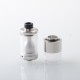 CloudOneX Cloud One X Style RTA Rebuildable Tank Atomizer - Silver, 3.3ml, 22mm Diameter
