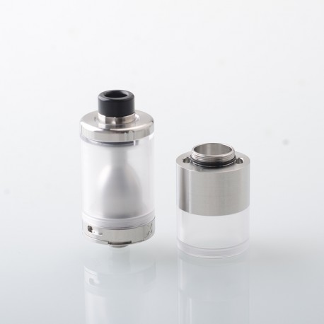 CloudOneX Cloud One X Style RTA Rebuildable Tank Atomizer - Silver, 3.3ml, 22mm Diameter