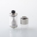 CloudOneX Cloud One X Style RTA Rebuildable Tank Atomizer - Silver, 3.3ml, 22mm Diameter