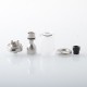 CloudOneX Cloud One X Style RTA Rebuildable Tank Atomizer - Silver, 3.3ml, 22mm Diameter