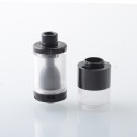 CloudOneX Cloud One X Style RTA Rebuildable Tank Atomizer - Black, 3.3ml, 22mm Diameter