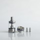 Rekavape Baya Style RTA Rebiuildable Tank Atomizer - Silver, 316SS + PC, 4.2ml, Air Pin 1.2, 1.5, 1.8mm, 22mm Diameter