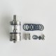 Rekavape Baya Style RTA Rebiuildable Tank Atomizer - Silver, 316SS + PC, 4.2ml, Air Pin 1.2, 1.5, 1.8mm, 22mm Diameter