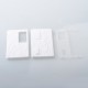 AuthenticMK MODS Engraved Front + Back Panels with Inner Plate for dotMod dotAIO V2 - Pattern B white