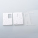 AuthenticMK MODS Engraved Front + Back Panels with Inner Plate for dotMod dotAIO V2 - Pattern B white