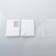 AuthenticMK MODS Engraved Front + Back Panels with Inner Plate for dotMod dotAIO V2 - Pattern B white