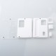 AuthenticMK MODS Engraved Front + Back Panels with Inner Plate for dotMod dotAIO V2 - Pattern B white