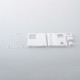 AuthenticMK MODS Engraved Front + Back Panels with Inner Plate for dotMod dotAIO V2 - Pattern B white