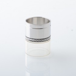 Rekavape Replacement Combi Olive Tank Tube for Diplomat Style RDL RTA / Diplomat Style MTL RTA - Silver + Silver, 316SS + PSU
