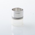 Rekavape Replacement Combi Olive Tank Tube for Diplomat Style RDL RTA / Diplomat Style MTL RTA - Silver + Silver, 316SS + PSU
