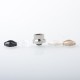 Monarchy Mohawk Mini Flask Style 510 Drip Tip Set with 4 PCS Rings - Silver, Stainless Steel
