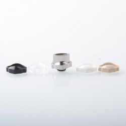 Monarchy Mohawk Mini Flask Style 510 Drip Tip Set with 4 PCS Rings - Silver, Stainless Steel