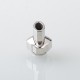 Monarchy Mohawk Mini Flask Style 510 Drip Tip Set with 4 PCS Rings - Silver, Stainless Steel