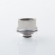 Monarchy Mohawk Mini Flask Style 510 Drip Tip Set with 4 PCS Rings - Silver, Stainless Steel