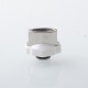 Monarchy Mohawk Mini Flask Style 510 Drip Tip Set with 4 PCS Rings - Silver, Stainless Steel