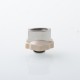 Monarchy Mohawk Mini Flask Style 510 Drip Tip Set with 4 PCS Rings - Silver, Stainless Steel