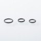 Monarchy Mohawk Mini Flask Style 510 Drip Tip Set with 4 PCS Rings - Silver, Stainless Steel