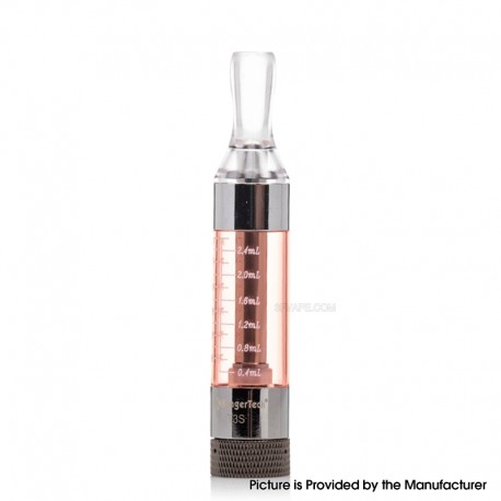 [Ships from Bonded Warehouse] Authentic Kangertech T3S eGo Clearomizer Tank Atomizer - Red, 3.0ml, 1.8ohm, 14mm (5 PCS)