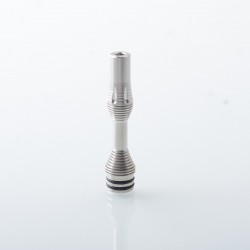 Four One Five 415 Tombo Giri Zetsuichimon Style MTL 510 Drip Tip - Silver, Stainless Steel