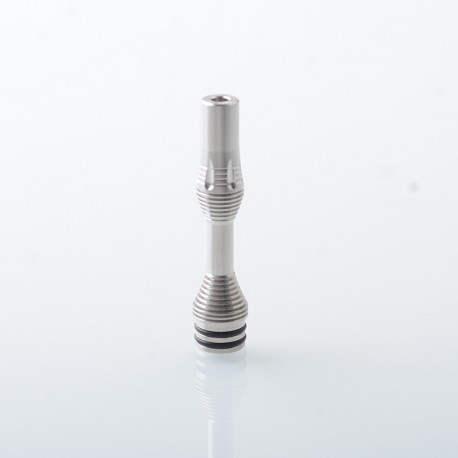 Four One Five 415 Tombo Giri Zetsuichimon Style MTL 510 Drip Tip - Silver, Stainless Steel