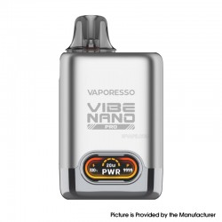 [Ships from Bonded Warehouse] Authentic Vaporesso Vibe Nano Pro Pod System Kit - Silver, 1500mAh, 4.5ml, 0.8ohm