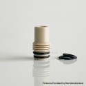 Rekavape Kuma Style 510 Drip Tip for RDA / RTA / RDTA Atomizer - Beige, PEEK