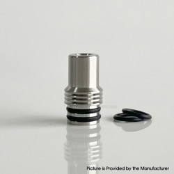 Rekavape Kuma Style 510 Drip Tip for RDA / RTA / RDTA Atomizer - Silver, Stainless Steel