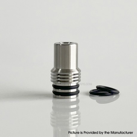 Rekavape Kuma Style 510 Drip Tip for RDA / RTA / RDTA Atomizer - Silver, Stainless Steel