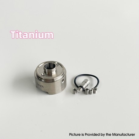 Rekavape Side-Air Kit for Baya Style RTA - Titanium, 1 x Side-Air Chamber, 1 x Air Pin 0.9, 1.0, 1.2, 1.5, 2.0mm, 1 x Block Pin