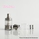 Rekavape Baya Style RTA Rebiuildable Tank Atomizer - Silver, Titanium + PC, 4.2ml, Air Pin 1.2, 1.5, 1.8mm, 22mm Diameter